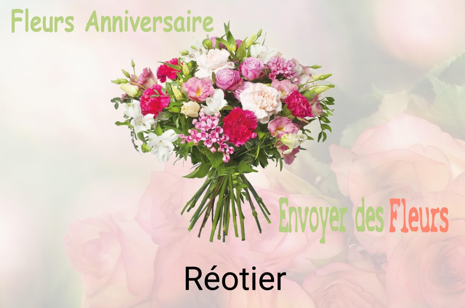 Bouquet de fleurs d’anniversaire livré à Réotier