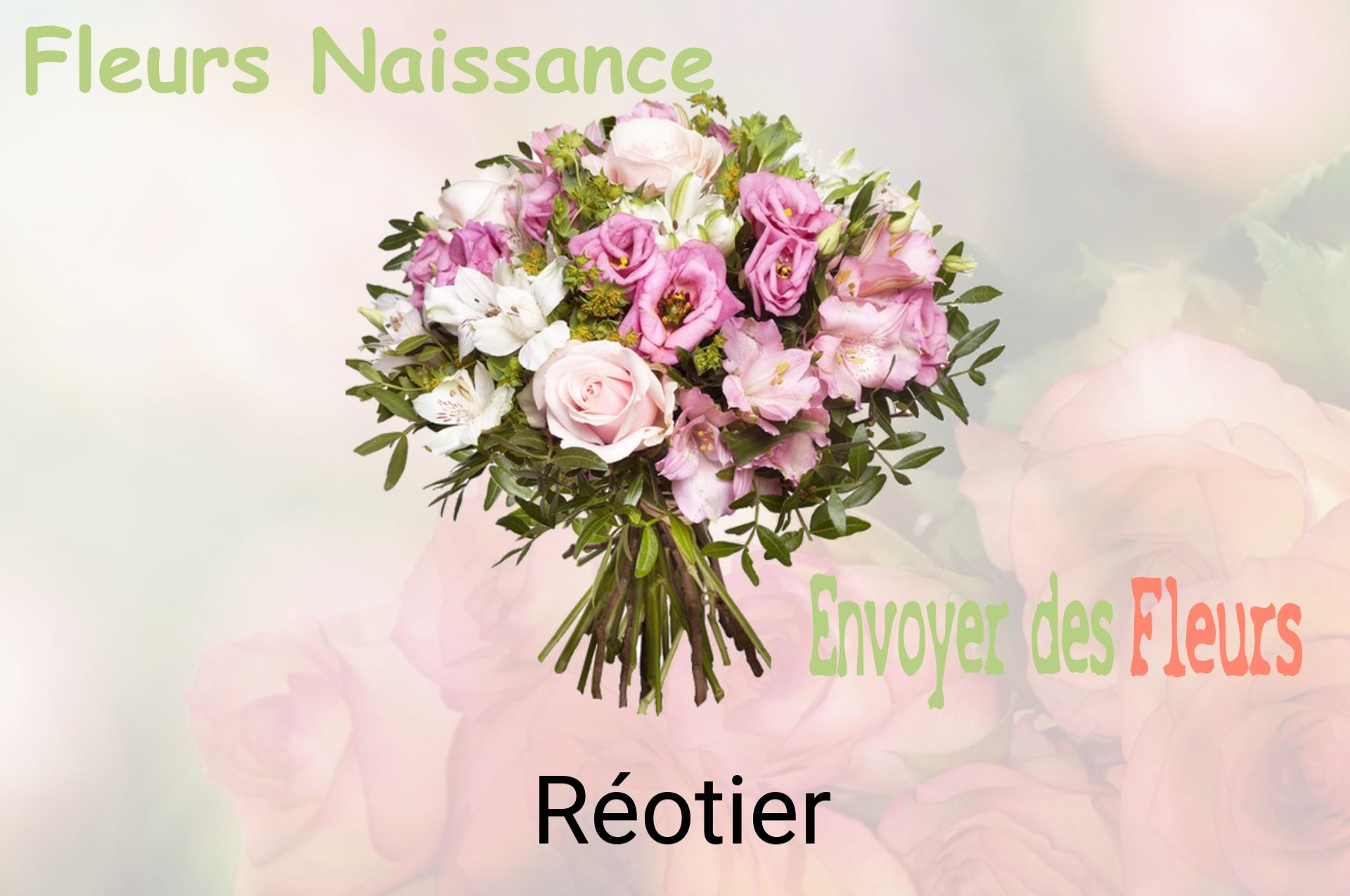 Bouquet de fleurs de naissance livré à Réotier